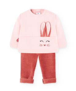 Alternative view of Set Pullover & Hose für Babys (pink) von Boboli