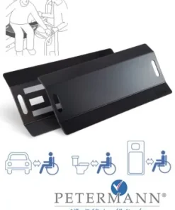 ALPHA Rutschbrett, Polyethylen, 73×32 cm, schwarz