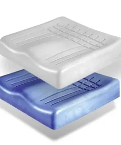 Alternative view of Anti-Dekubitus-Sitzkissen Viscoflex mit Jerseybezug, anthrazit-orange