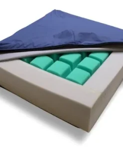 Anti-Dekubitus-Sitzkissen aks-multisit mit Inko-Air-PU-Bezug 42x42x10 cm blau