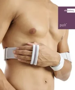 Schulterfixationsbandage Push med grau-aubergine