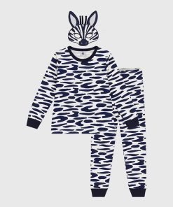 Pyjama + Schlafmaske (Milk / Soir) von Petit Bateau