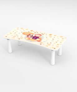 Alternative view of Kinder Tritthocker aus Holz mit Motiv Mommy Helper Beige