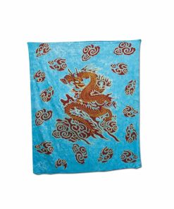 Alternative view of Batik-Tuch Drache blau 2100x2400mm