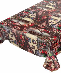 Alternative view of Tischdecke Weihnachten Geschenk Weihnachtsman abwischbar Wachstuch Wachstuchtischdecke