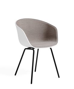 HAY About A Chair AAC 26 Schwarz mit Remix-Polsterung Grau