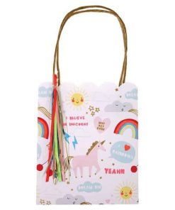 Alternative view of „I Believe In Unicorns“-Partytasche von Meri Meri
