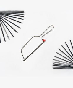 Alternative view of Kleinsägebogen mit Metallgriff – Handsäge mit 24 Ersatzblätter im Set passend für Holz und Metall