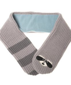 Alternative view of Gestrickter Schal „Waschbär Ronnie“