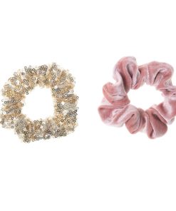 Sequin & Velvet Scrunchies