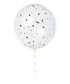 Silber Konfetti Ballon-Kit von Meri Meri