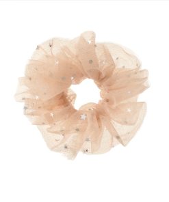 Glitzernder Tüll Rüschen Scrunchie