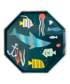 Alternative view of Pappteller „Unter dem Meer“ (klein) von Meri Meri