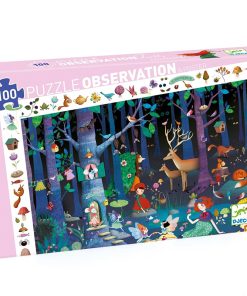 Wimmelpuzzle „Der verwunschene Wald“ (100 Teile)