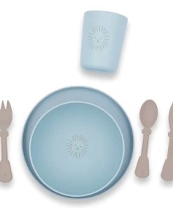 Alternative view of Geschirr-Set „Pappa“ (eisblau)