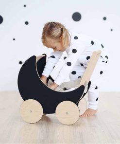 Alternative view of Holz-Kinderwagen (schwarz)