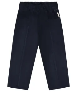 Unisex Cordhose „navy“ mit Ziernähten