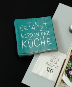 Servietten „Getanzt wird in der Küche“