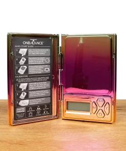 Alternative view of ONBALANCE SH-100-ROBW Waage verchromt rainbow