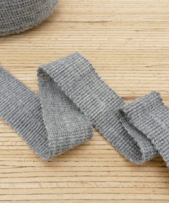 Bio Wolltresse aus 100% Schurwolle – grau meliert 7005