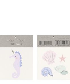 Alternative view of „Seepferdchen & Muschel“-Tattoos von Meri Meri
