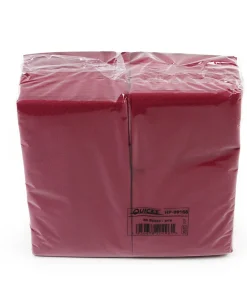 Zelltuchservietten bordeaux, 1/8 Falz, 33x33cm, 1280 Stk./Ktn.
