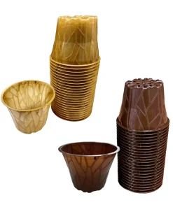 Kompostierbarer plastikfreier Pflanztopf – 12cm – 24er Set